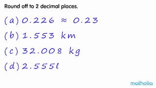 Rounding to 2 Decimal Places [upl. by Aicilaf]