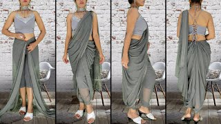 How to Wear Saree in Dhoti Style  Dhoti Style Saree Draping Tutorial [upl. by Dre11]