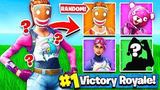 Using RANDOM SKINS to WIN Fortnite Battle Royale [upl. by Michael]