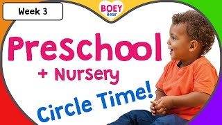 Preschool Learning Videos  Morning Circle Time Activities for 2 year old3 year old4 year old Kids [upl. by Adnaluy]