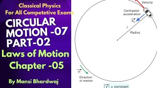 Circular Motion 07  Part02 Laws of Motion  For All Competitive Exams IIT JEE NEET JEST [upl. by Volpe]