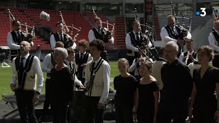 Festival Interceltique de Lorient 2023 Prestation du Bagad Kerlenn Pondi Pontivy [upl. by Atiuqram]