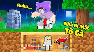 TÔ GÀ THỬ THÁCH 24H XÂY CĂN NHÀ SIÊU BÍ MẬT BÊN DƯỚI BIA MỘ CỦA MÌNH TRONG MINECRAFT VÀ CÁI KẾT [upl. by Ellerehc]