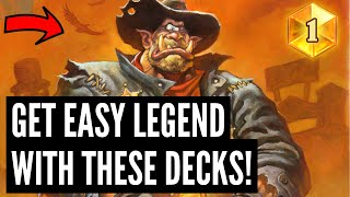 The 5 BEST DECKS to get LEGEND in Standard and Wild in Showdown in the Badlands [upl. by My]