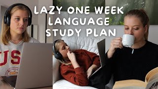 1 Week Language Study Plan Lazy Edition [upl. by Piers]