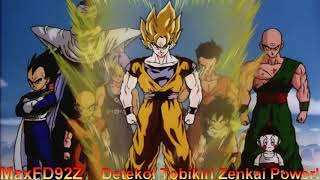 Dragon Ball Z Detekoi Tobikiri Zenkai Power TV Size Backing Track [upl. by Kealey]