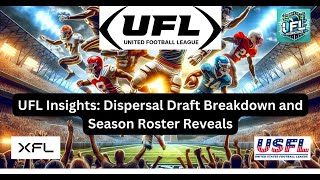 UFL Insights Dispersal Draft Breakdown and Season Roster Reveals – Ep3 [upl. by Ahsenrac287]