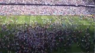 Final Whistle and Pitch Invasion Man City vs QPR 32 MCFC 13th May 2012 [upl. by Aeriela]