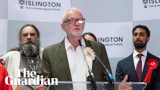 Jeremy Corbyn reelected MP for Islington North as independent [upl. by Deste522]