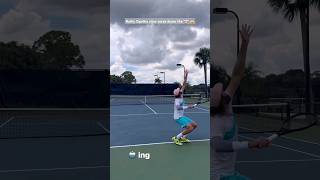 In or Out  Reilly Opelka slice serve down the quotTquot 🔥😱 tennis [upl. by Asehr]