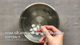 How to use gelatin leaf [upl. by Crispas484]