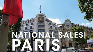 Shopping in Paris  National Sales  aka SOLDES France [upl. by Ydnis]