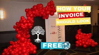 How Your Invoice Should Look  Balloon Garland Tutorial  Family Reunion  How to  DIY [upl. by Ettenotna]