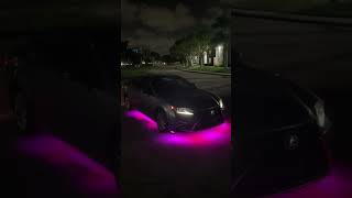 Day 54 of posting every underglow mode until i go viral 🔥🙂‍↔️ lexus automobile underglow [upl. by Oidacra]