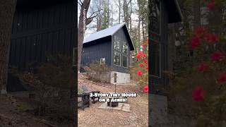 2story tiny house on 6 acres 🏡 full tour linked below housetour hometour cabin airbnb [upl. by Zurek226]