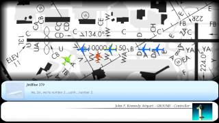 ATC  quotA tough day at JFK Towerquot  Visualization [upl. by Aw]