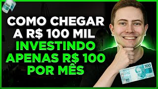 CARTEIRA DE DIVIDENDOS para investir R 100 por mês e chegar aos R 100 mil [upl. by Ferdinande324]