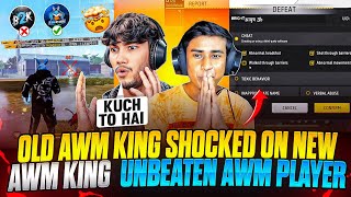 OLD AWM KING 👑 SHOCKED ON NEW AWM KING 🤯 UNBEATEN 🚫  I Am Ayush  FREE FIRE MAX [upl. by Ortrude]