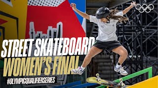 🇧🇷 Masterclass  Street Skateboarding Womens Final Highlights OlympicQualifierSeries [upl. by Marin]