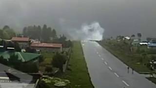 Goma Air plane crash in Lukla Nepal [upl. by Oenire]