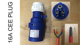 Wiring a 16 amp Plug Professionally  CEE 16A IP44 Plug [upl. by Philbert]