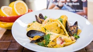 Home amp Family  Pezze Pasta with Lobster amp Mussels [upl. by Goer]