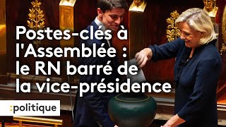 À lAssemblée nationale le RN absent des postesclés [upl. by Uball10]