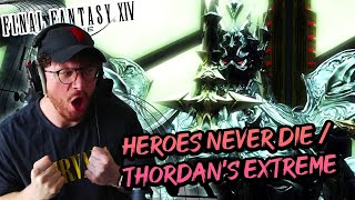 First Time Hearing quotHeroes Never Diequot Thordans Extreme  Final Fantasy XIV OST REACTION [upl. by Annahsal]