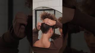 Easy Claw Clip Hairstyle on Curly Hair [upl. by Aikem]