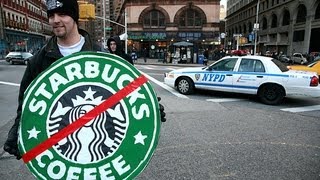 UK Uncut targets Starbucks over taxes [upl. by Eetnahc]