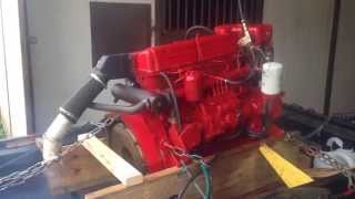 1980 80 hp Ford Lehman  Ebro marine diesel engine [upl. by Neu]