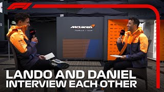 EXCLUSIVE Lando Norris And Daniel Ricciardo Interview Each Other [upl. by Thomas]