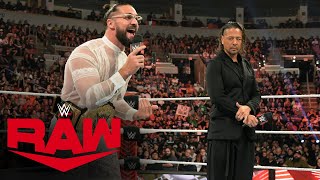 Nakamura gets World Title Match and another Kinshasa on Rollins Raw highlights Aug 14 2023 [upl. by Donelu]