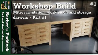 Building a workbench storage and drawer solution  Workshop Build 1 [upl. by Eicats331]