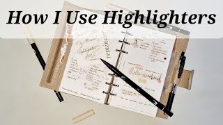 How I Use Highlighters In My Planner  Tombow  Mildliner [upl. by Repohtsirhc786]