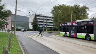 Trolleybussen in Neuchatel 9 [upl. by Trust]