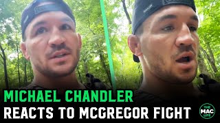 Michael Chandler reacts to Conor McGregor fight quotDont disrespect me by feeling sorry for mequot [upl. by Palua194]