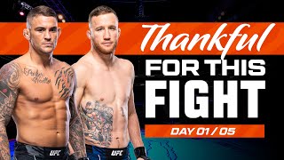 Dustin Poirier vs Justin Gaethje 1  UFC Fights We Are Thankful For 2023  Day 1 [upl. by Nahtanoy]