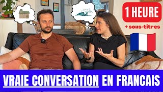 Real French conversation our dream house moving to South of France  FR Subtitles [upl. by Morehouse283]