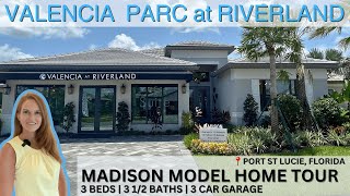 Madison Best Selling Home with 3 Car Garage  Valencia Parc Riverland GL Homes Port St Lucie FL [upl. by Issie]