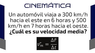 🥏CINEMÁTICA VELOCIDAD MEDIA  1 [upl. by Liu]