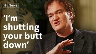 Quentin Tarantino interview Im shutting your butt down [upl. by Proffitt716]