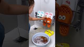 আমি জুতোর তলাটা সাফ করি😄Kitchen UtensilsHomeInventions shorts [upl. by Elvie]