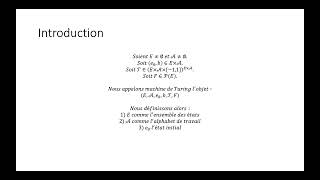 Machine de Turing partie 1  Introduction [upl. by Aek198]