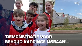 Grote Markt vol schaatsfanaten voor behoud Kardinge [upl. by Cogan]