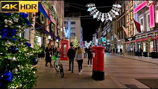 Bond Street Christmas Lightson 2022🎄London Christmas Lights Walk 4K HDR [upl. by Asset]