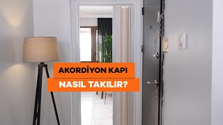 Akordiyon Kapı Nasıl Takılır  Akordiyon Kapı Montajı [upl. by Mccarty551]