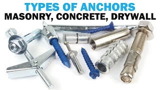 The Types of Masonry Anchors  Fasteners 101 [upl. by Enidlarej]