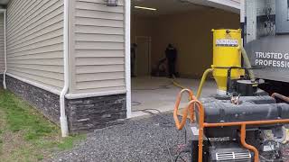 Garage Build Part 2  Polyaspartic floor coating  by Garage Living [upl. by Hardej773]