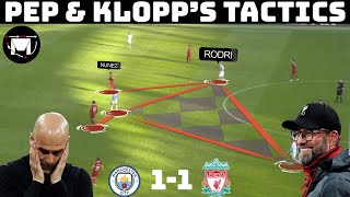 Tactical Analysis  Manchester City 11 Liverpool  Pep and Klopps Tactical Battle [upl. by Hallutama23]